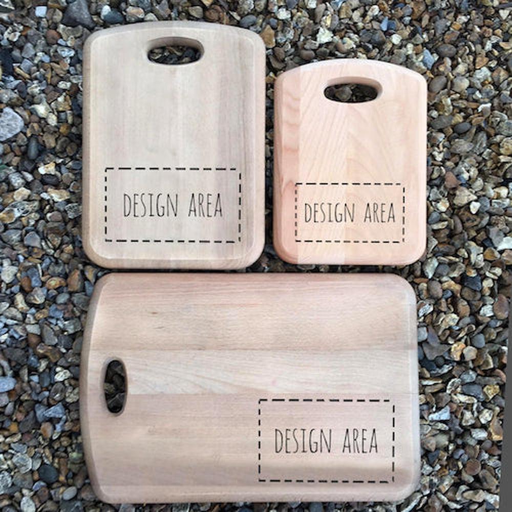 Personalised 'Gin Bar' Beech Chopping Board made for you by Custom Gift Studio at Cheshire Oaks